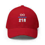 Infinity Divided by 21 Mio Knut Svanholm Structured Flexfit Full Baseball Cap with Curved Brim