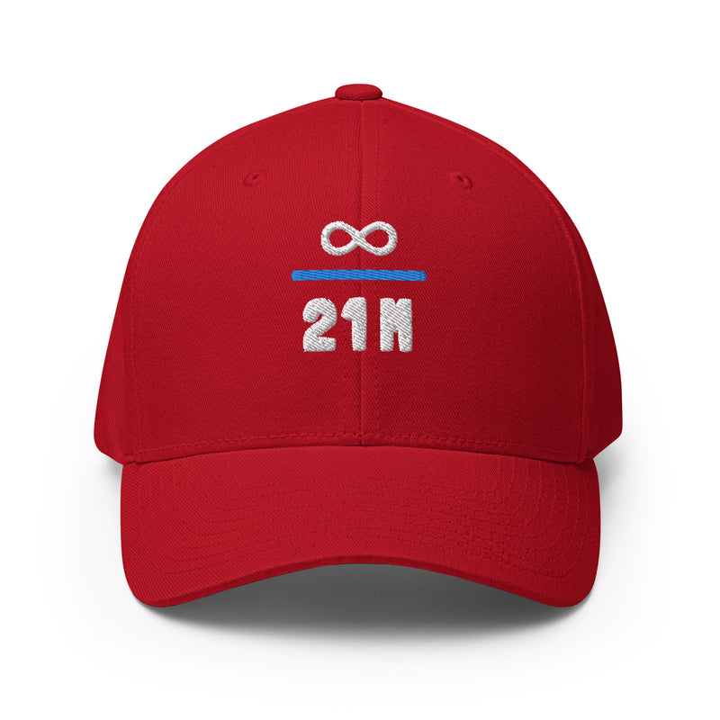 Infinity Divided by 21 Mio Knut Svanholm Structured Flexfit Full Baseball Cap with Curved Brim