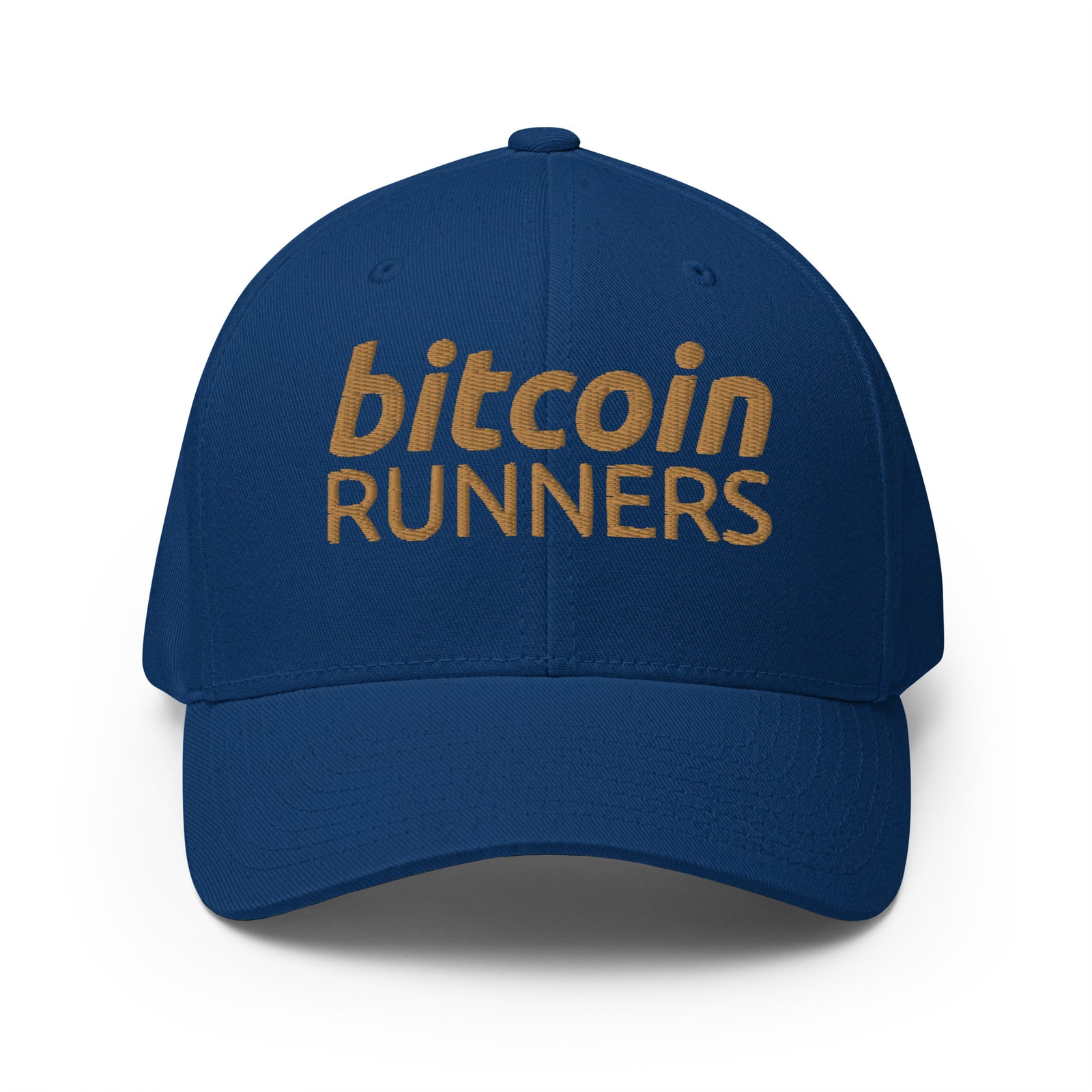 Bitcoin Runners Structured Flexfit Full Baseball Cap with Curved Brim