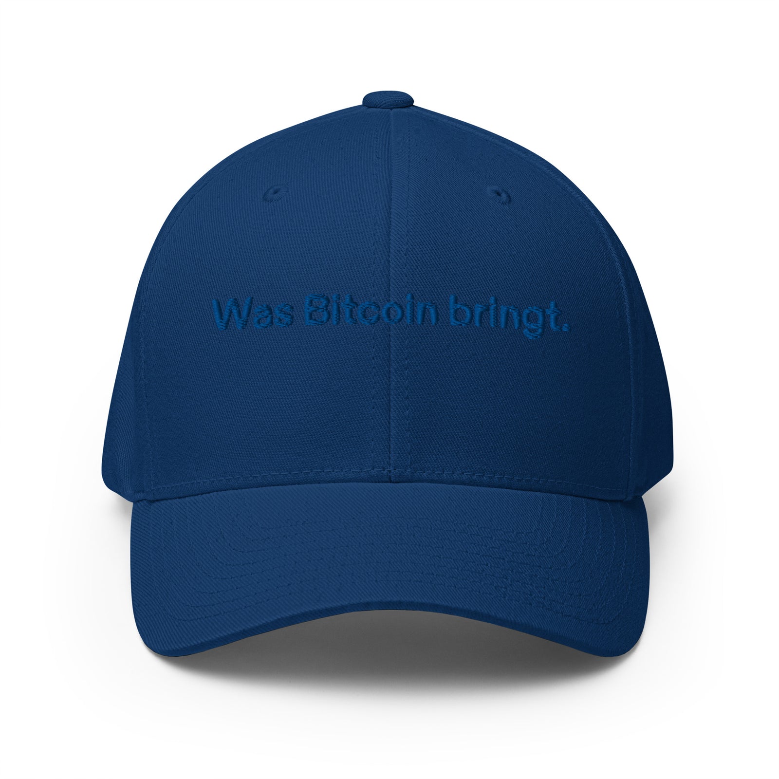 Was Bitcoin bringt. Structured Flexfit Full Baseball Cap with Curved Brim