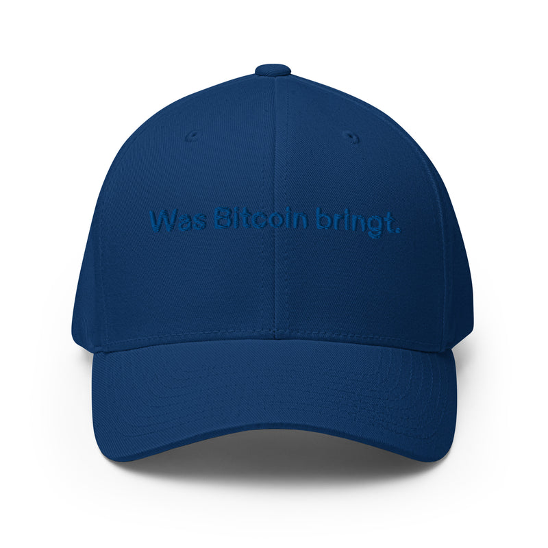 Was Bitcoin bringt. Structured Flexfit Full Baseball Cap with Curved Brim