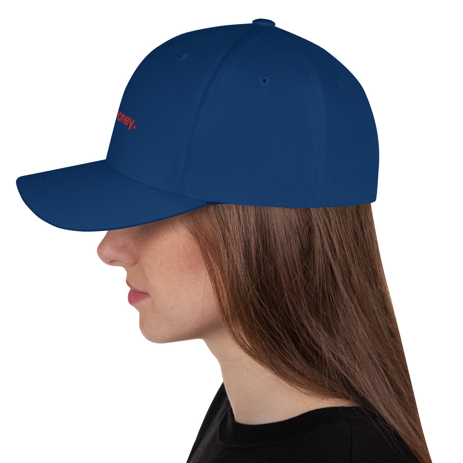 Fix the money. Structured Flexfit Full Baseball Cap with Curved Brim