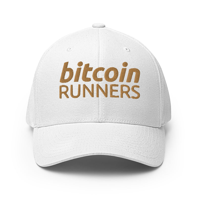 Bitcoin Runners Structured Flexfit Full Baseball Cap with Curved Brim