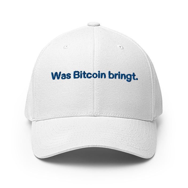 Was Bitcoin bringt. Structured Flexfit Full Baseball Cap with Curved Brim