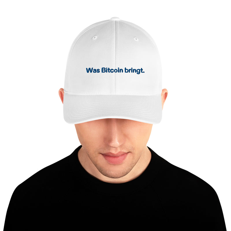 Was Bitcoin bringt. Structured Flexfit Full Baseball Cap with Curved Brim