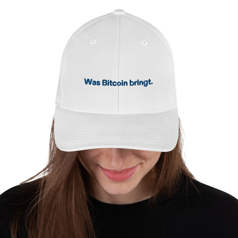 Was Bitcoin bringt. Structured Flexfit Full Baseball Cap with Curved Brim