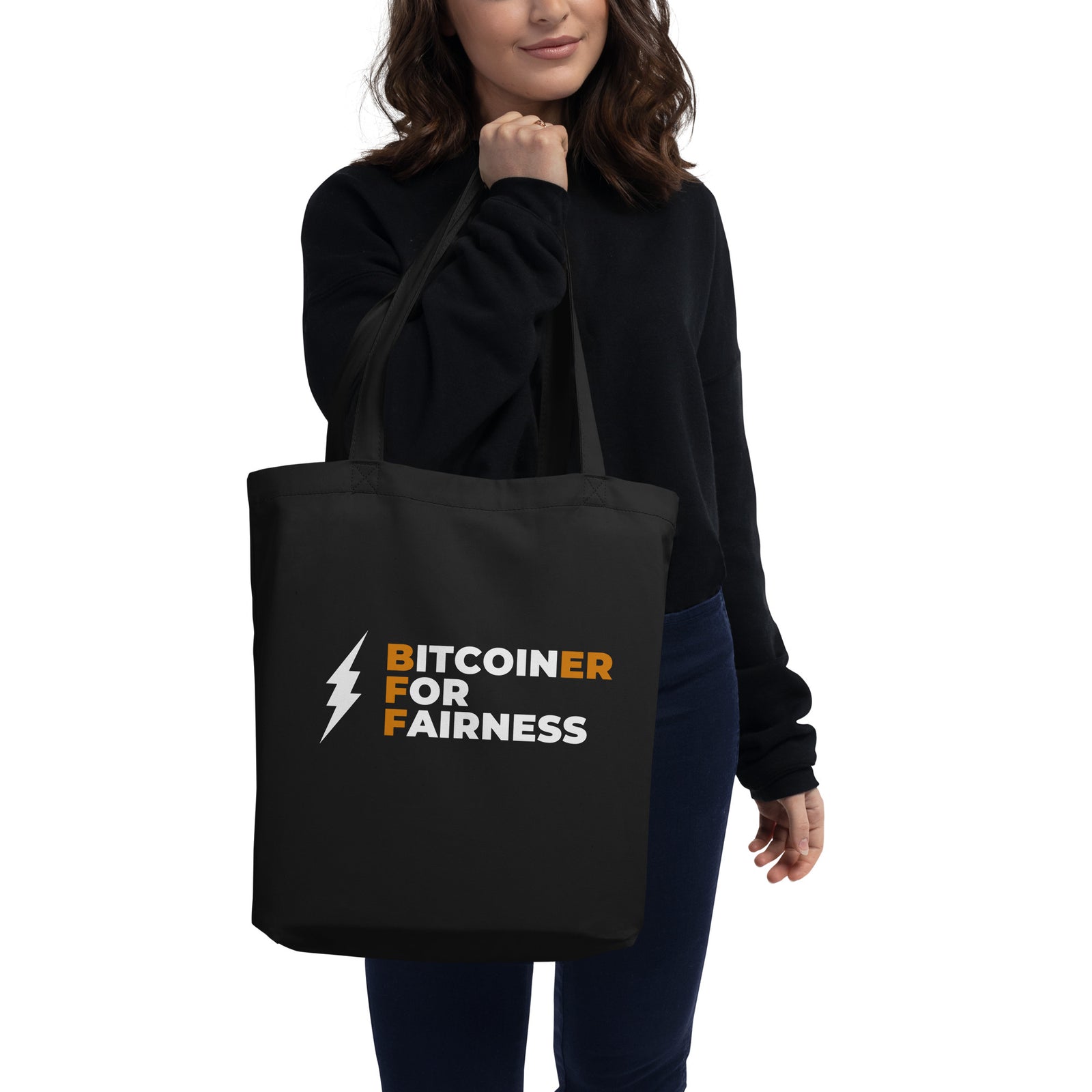 Bitcoiner For Fairness Eco Tote Bag
