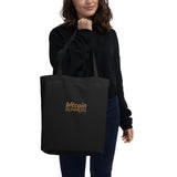 Bitcoin Runners Embroidered Eco Tote Bag
