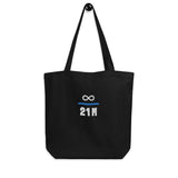Infinity Divided by 21 Mio Knut Svanholm Embroidered Eco Tote Bag