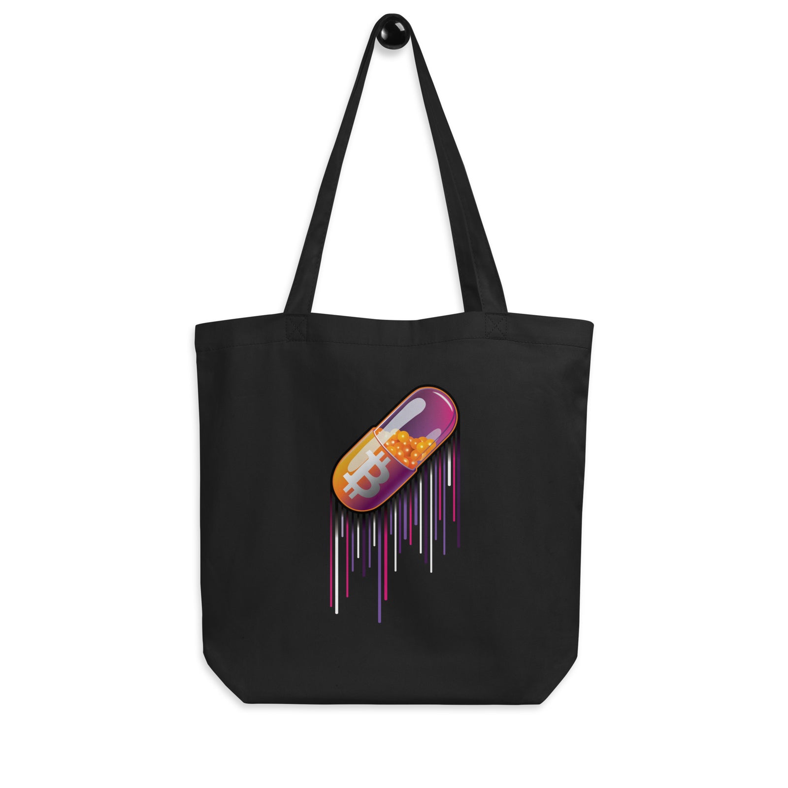 Pocket Bitcoin Orange Pill Eco Tote Bag