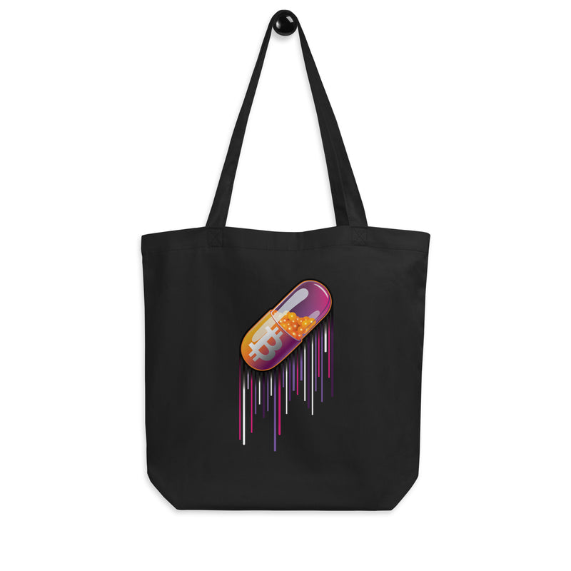 Pocket Bitcoin Orange Pill Eco Tote Bag
