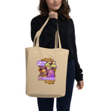 Pocket Bitcoin Girl Eco Tote Bag