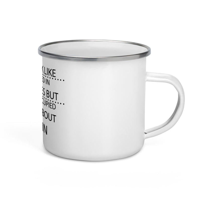 Bitcoin Emaille-Becher