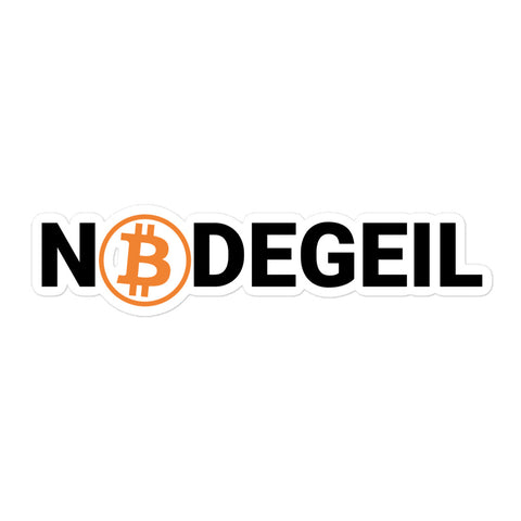 Bitcoin Nodegeil Blasenfreie Sticker