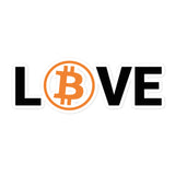 Bitcoin LOVE Blasenfreie Sticker