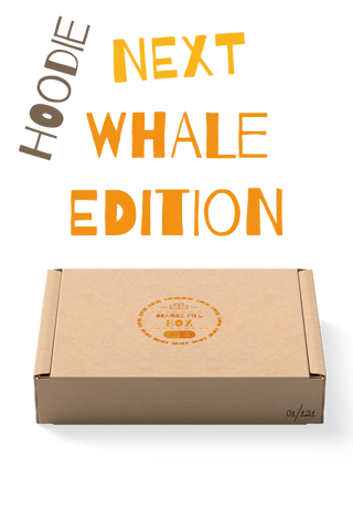 Whale Orange Pill Box with Hoodie