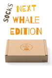 Whale Orange Pill Box with Socks