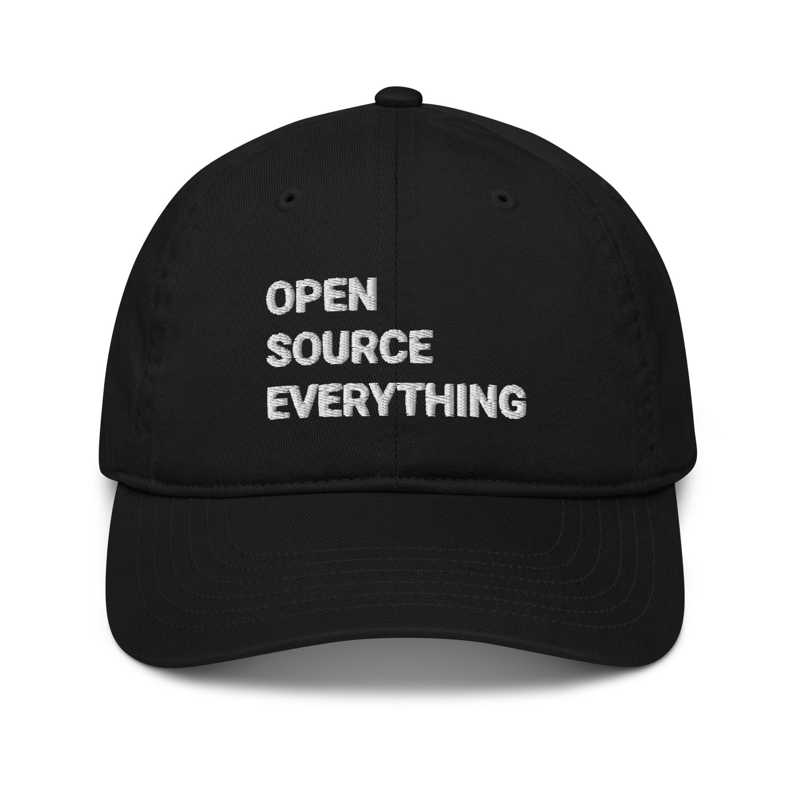 Open Source Everything Organic Unstructured Dad Hat with Curved Brim