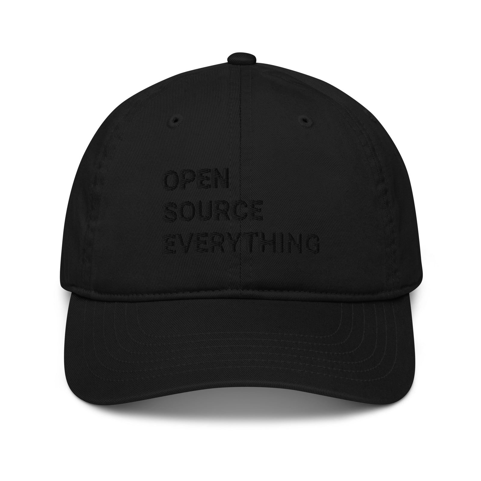 Open Source Everything Organic Unstructured Dad Hat with Curved Brim