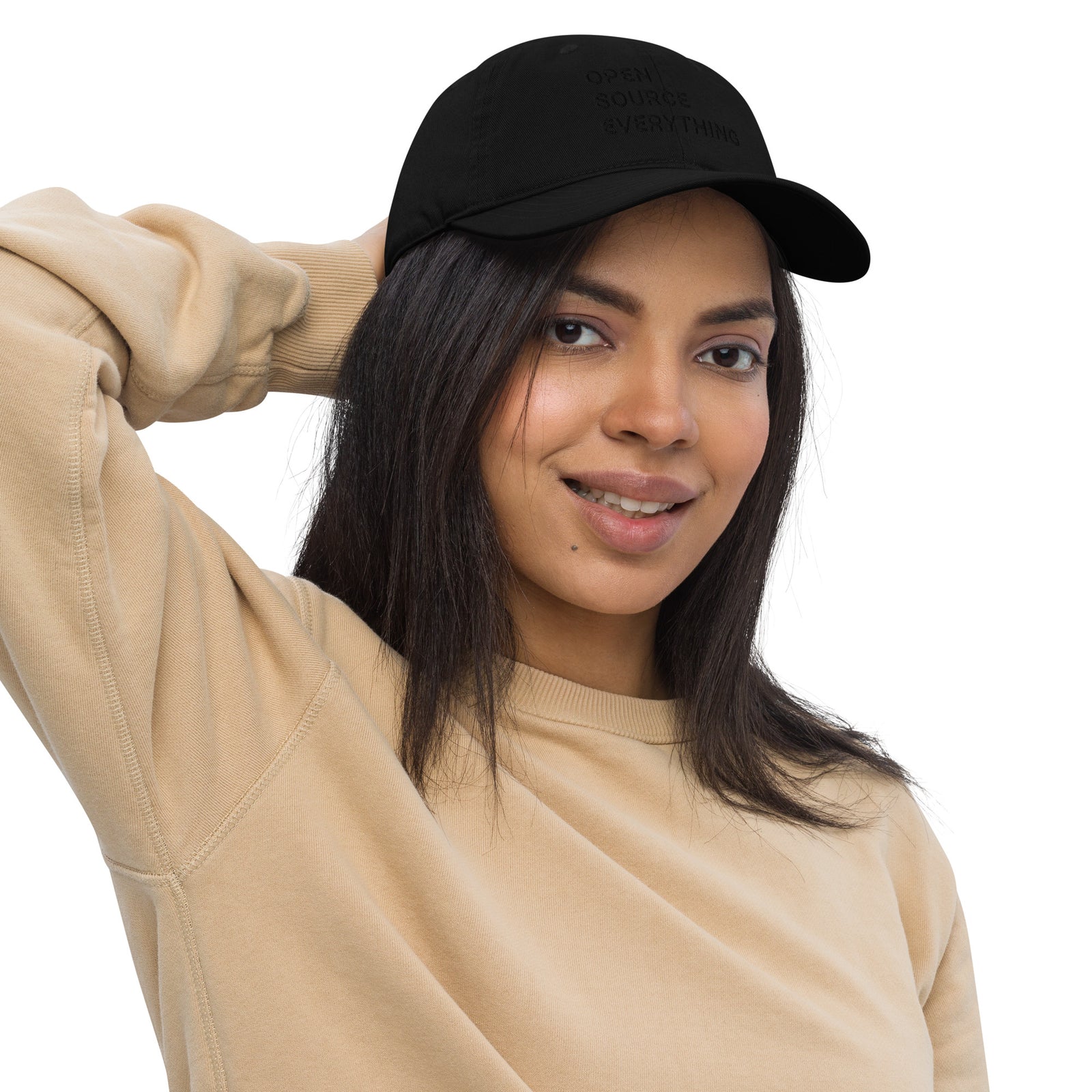 Open Source Everything Organic Unstructured Dad Hat with Curved Brim