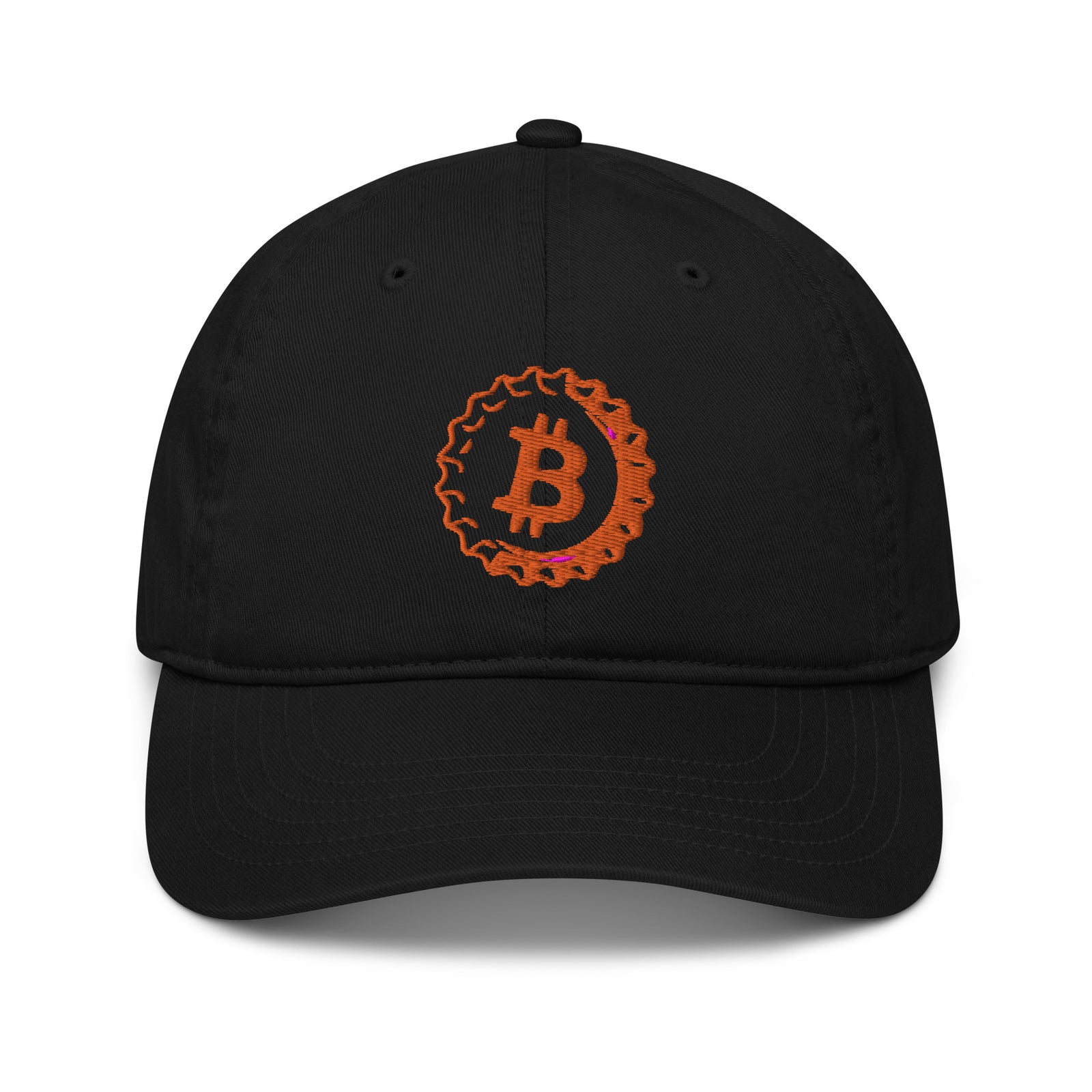 Bitcoin Beer  Organic Unstructured Bitcoin Dad Hat with Curved Brim