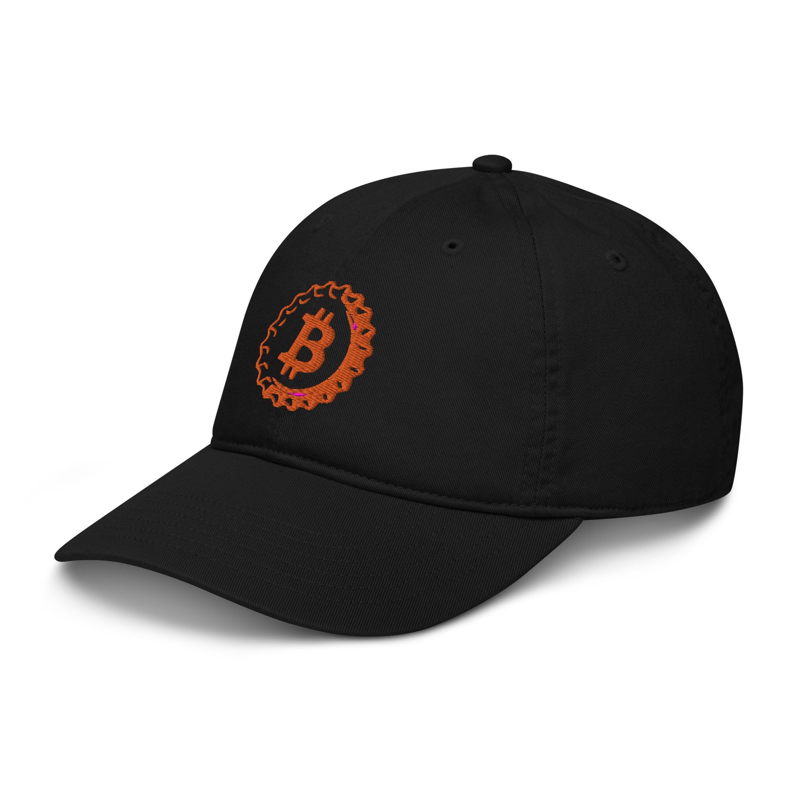Bitcoin Beer  Organic Unstructured Bitcoin Dad Hat with Curved Brim