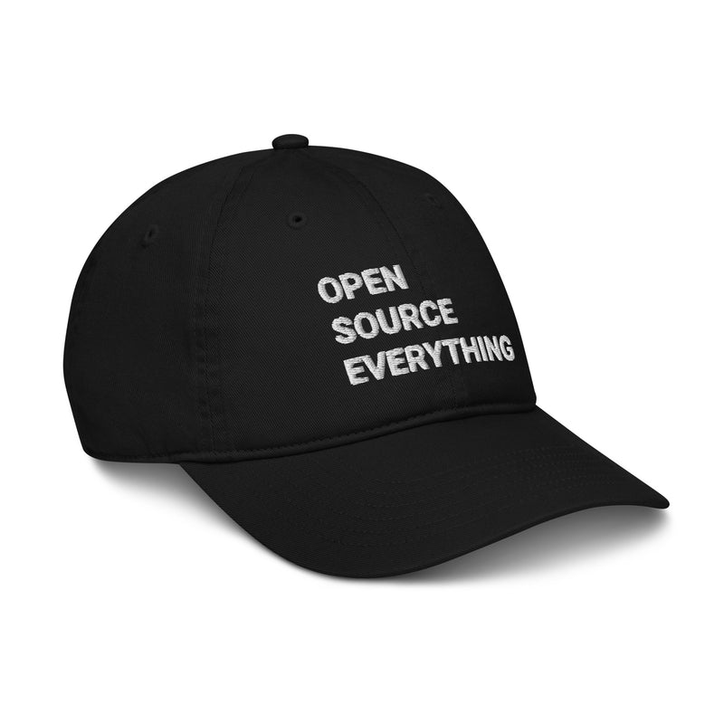 Open Source Everything Organic Unstructured Dad Hat with Curved Brim