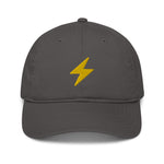 Bitcoin Lightning Organic Unstructured Dad Hat with Curved Brim