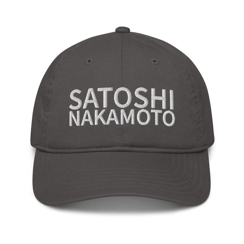 Satoshi Nakamoto Organic Unstructured Dad Hat with Curved Brim