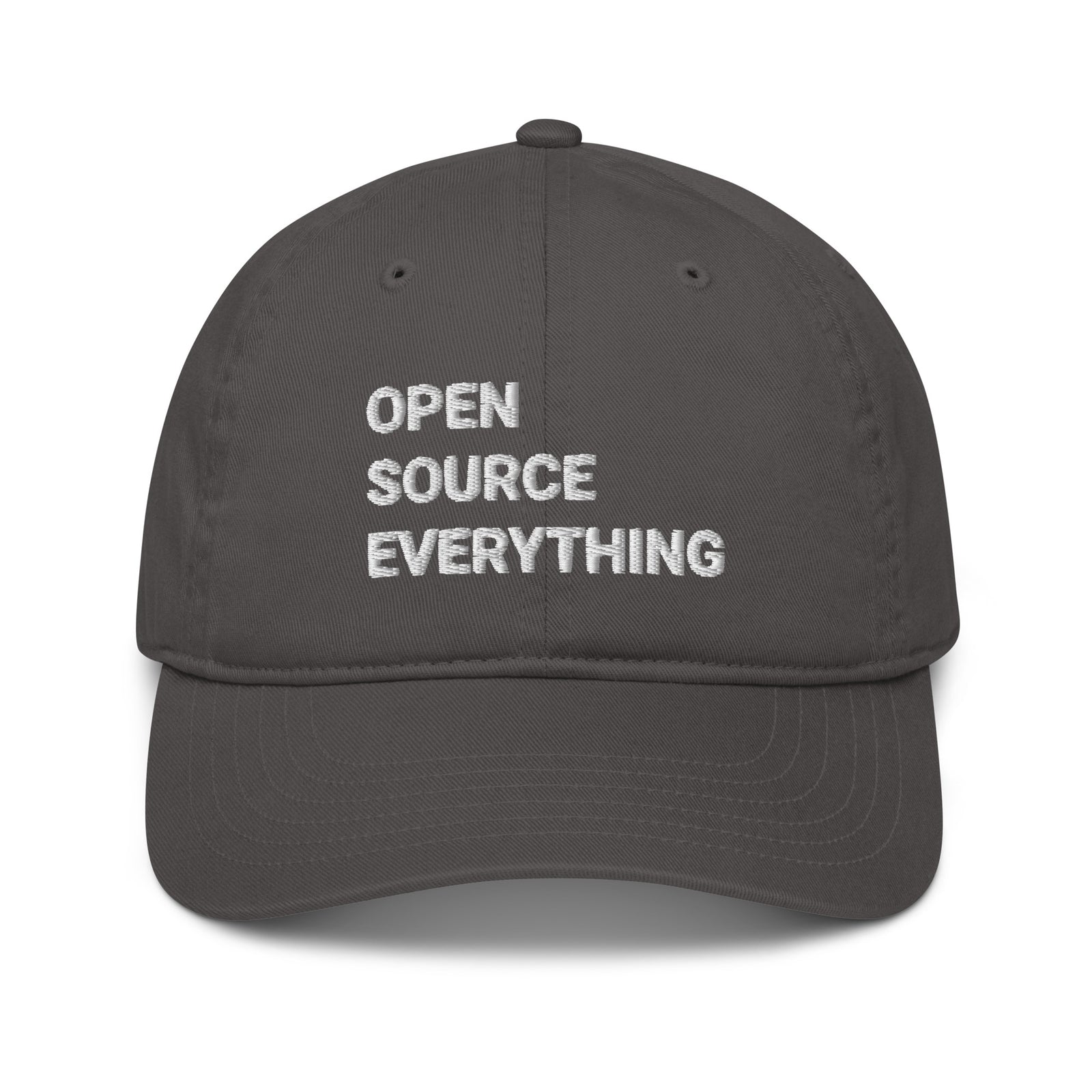 Open Source Everything Organic Unstructured Dad Hat with Curved Brim