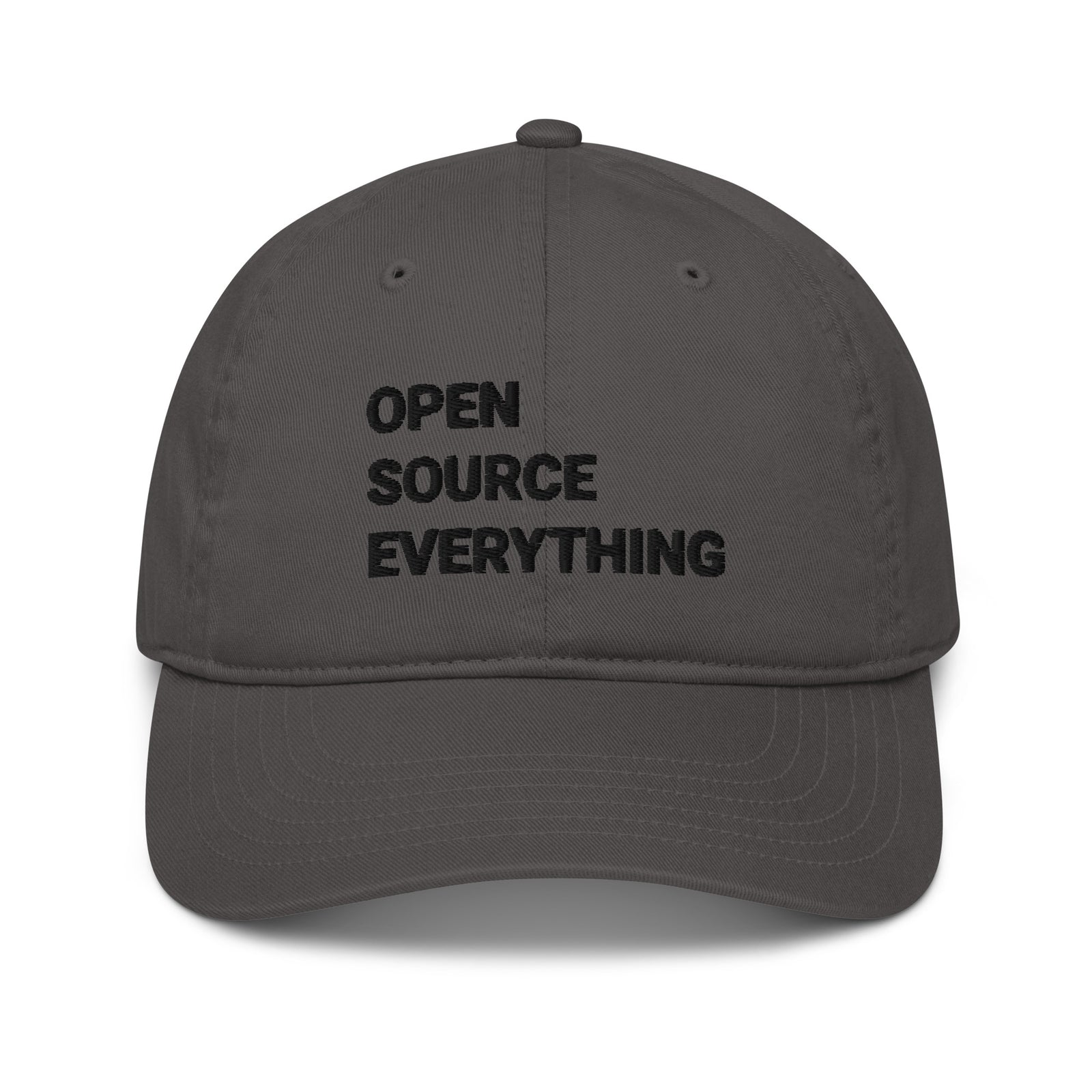 Open Source Everything Organic Unstructured Dad Hat with Curved Brim