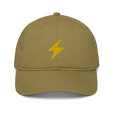 Bitcoin Lightning Organic Unstructured Dad Hat with Curved Brim
