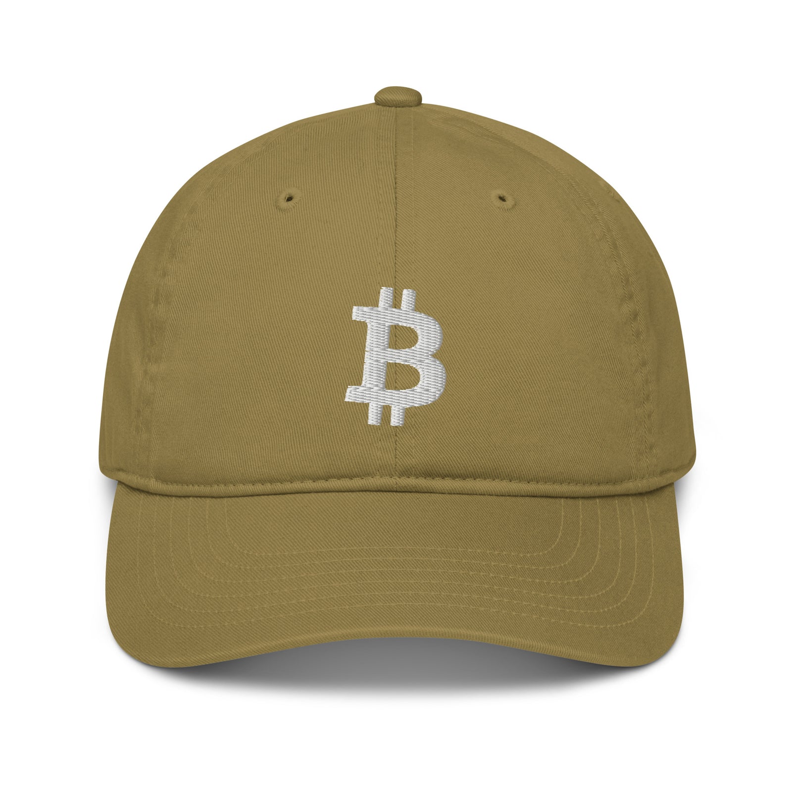 Bitcoin Organic Organic Unstructured Dad Hat with Curved Brim