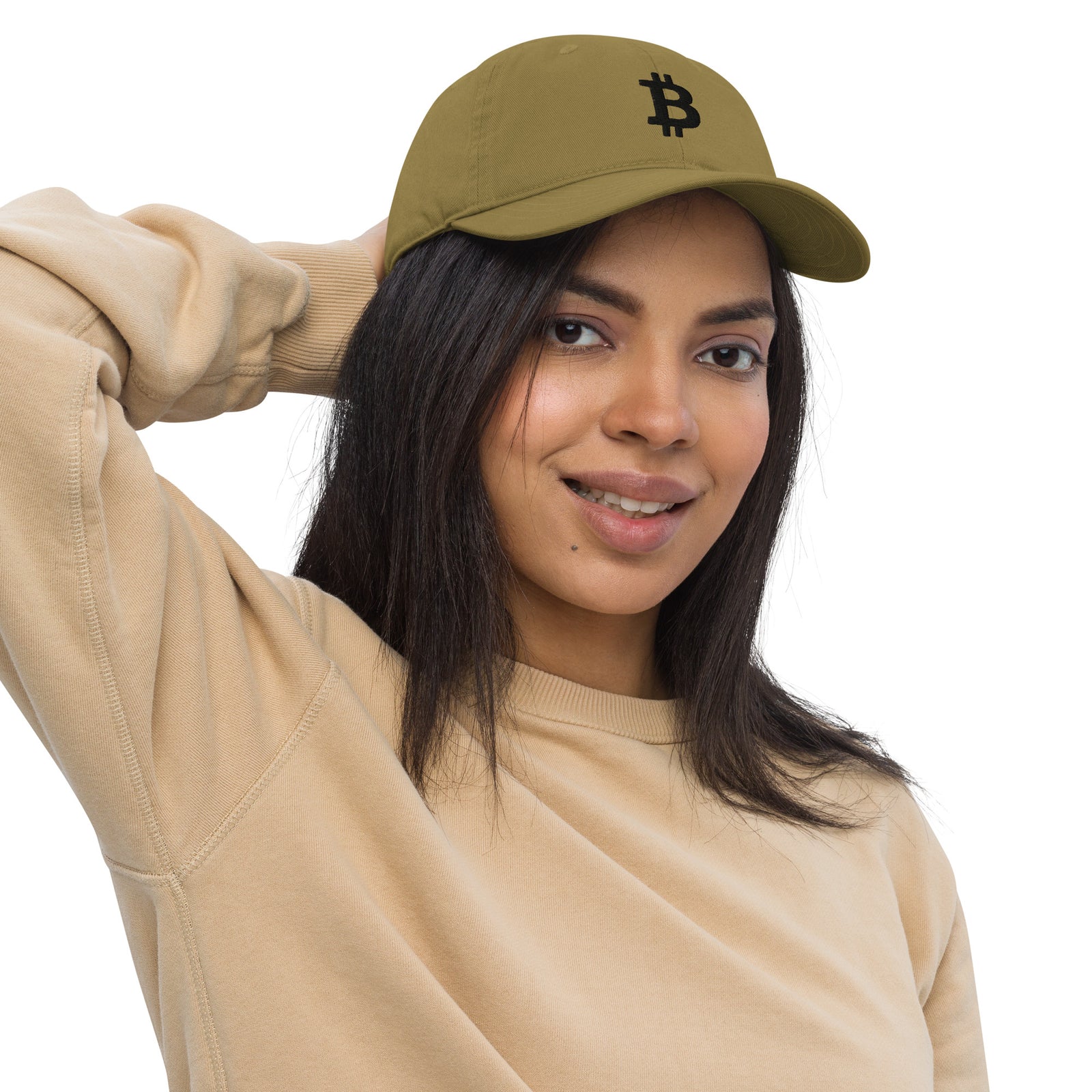 Bitcoin Organic Organic Unstructured Dad Hat with Curved Brim