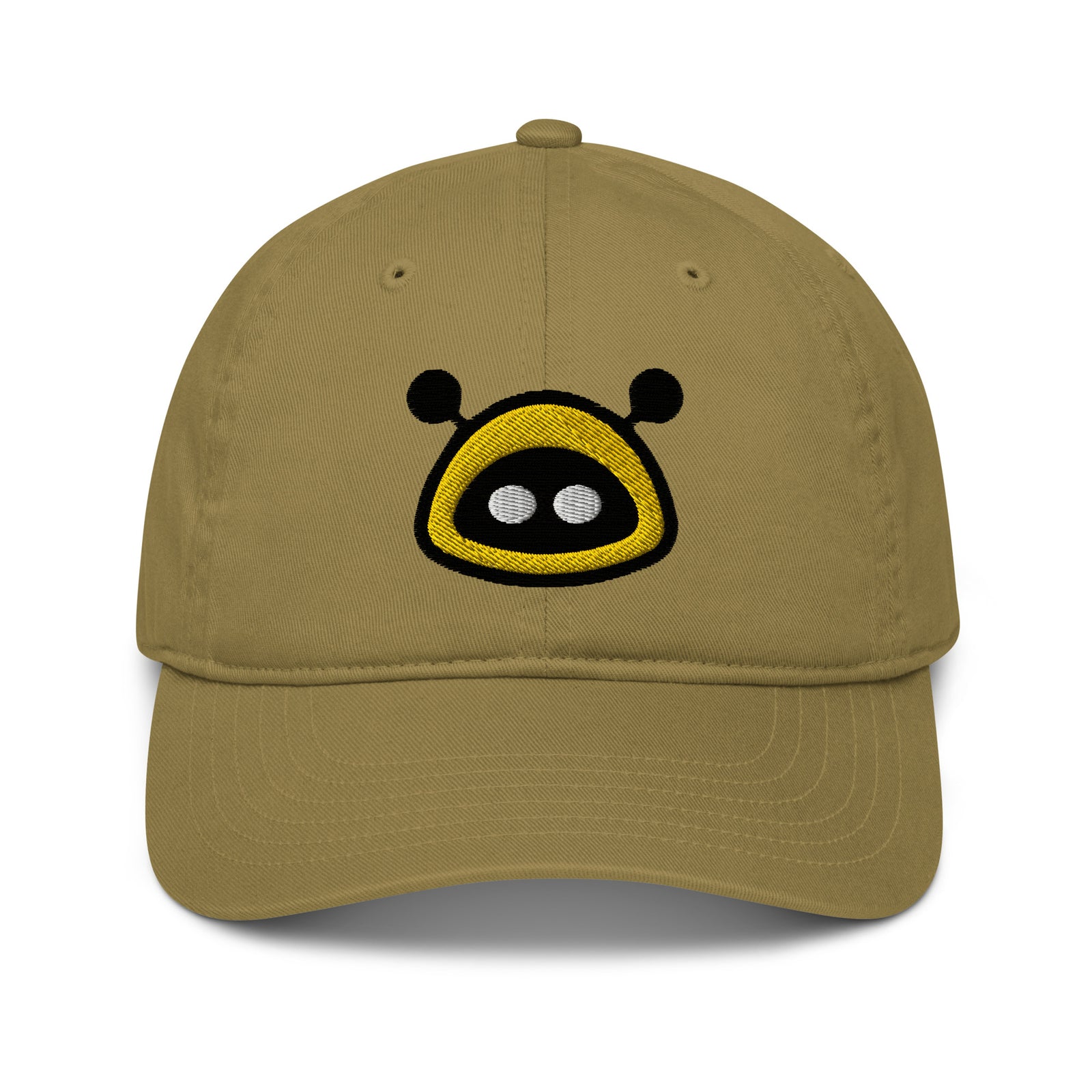 Alby Bitcoin Bee  Organic Unstructured Bitcoin Dad Hat with Curved Brim