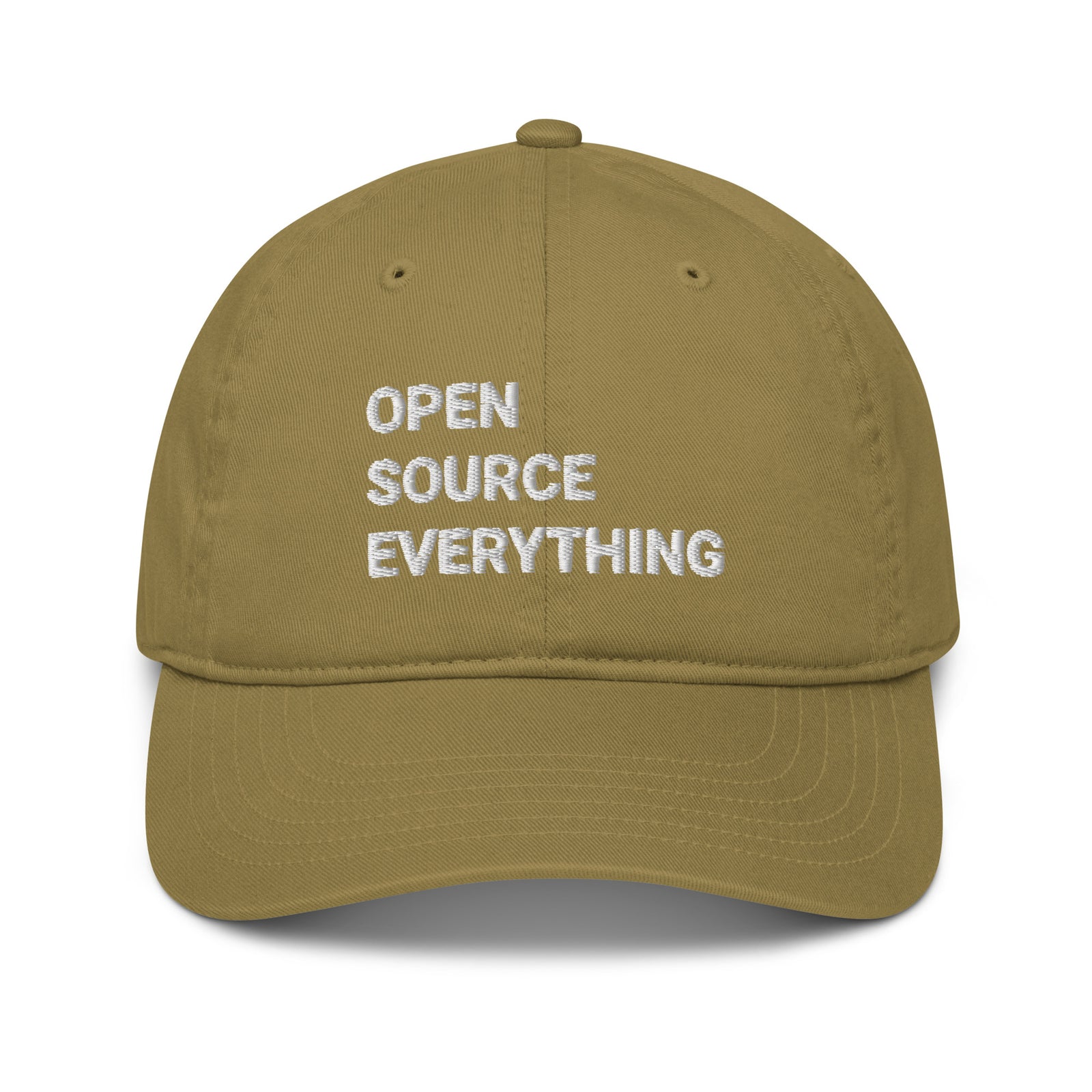 Open Source Everything Organic Unstructured Dad Hat with Curved Brim