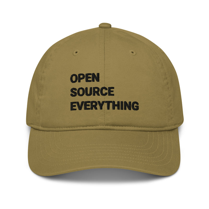 Open Source Everything Organic Unstructured Dad Hat with Curved Brim