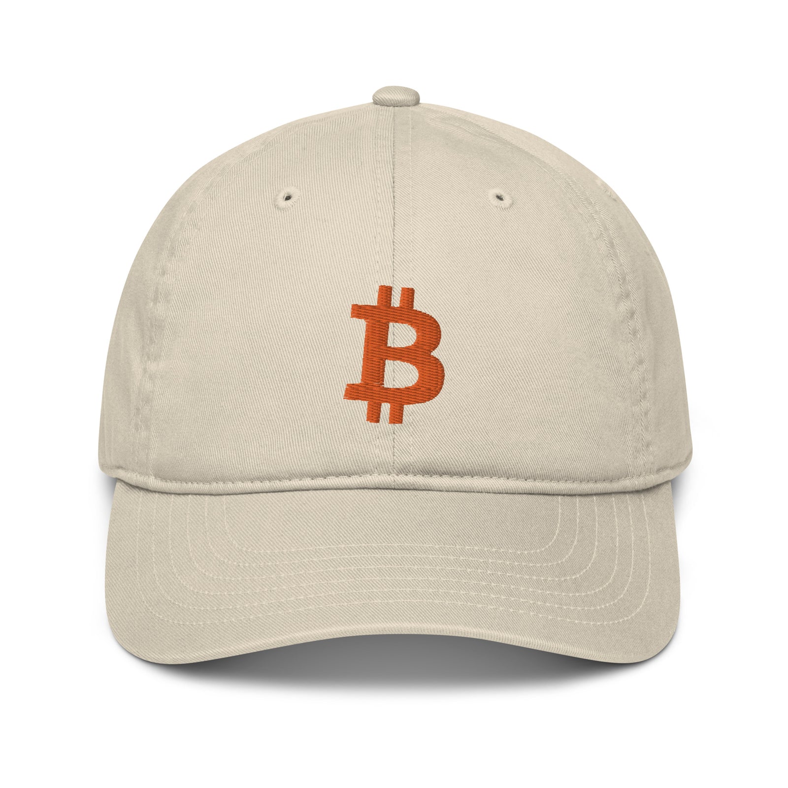 Bitcoin Organic Organic Unstructured Dad Hat with Curved Brim