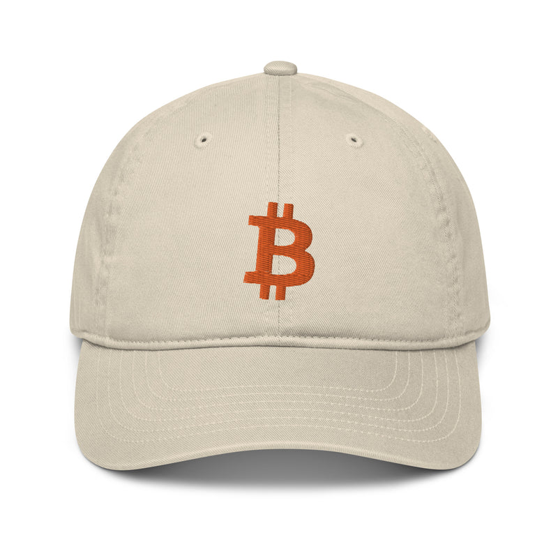Bitcoin Organic Organic Unstructured Dad Hat with Curved Brim