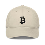 Bitcoin Organic Organic Unstructured Dad Hat with Curved Brim