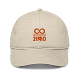 Infinity Divided by 21 Mio Bitcoin Organic Unstructured Dad Hat with Curved Brim