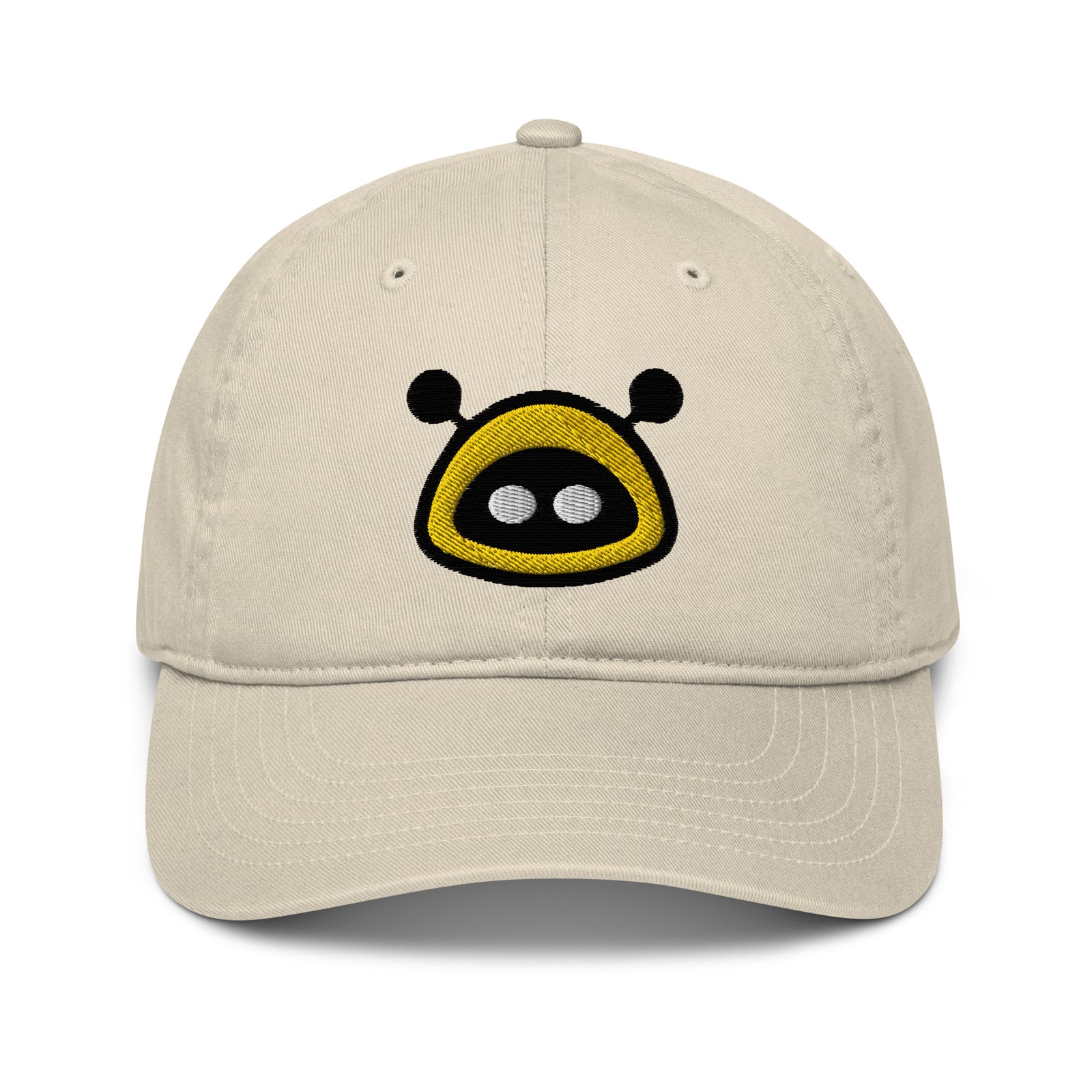 Alby Bitcoin Bee  Organic Unstructured Bitcoin Dad Hat with Curved Brim