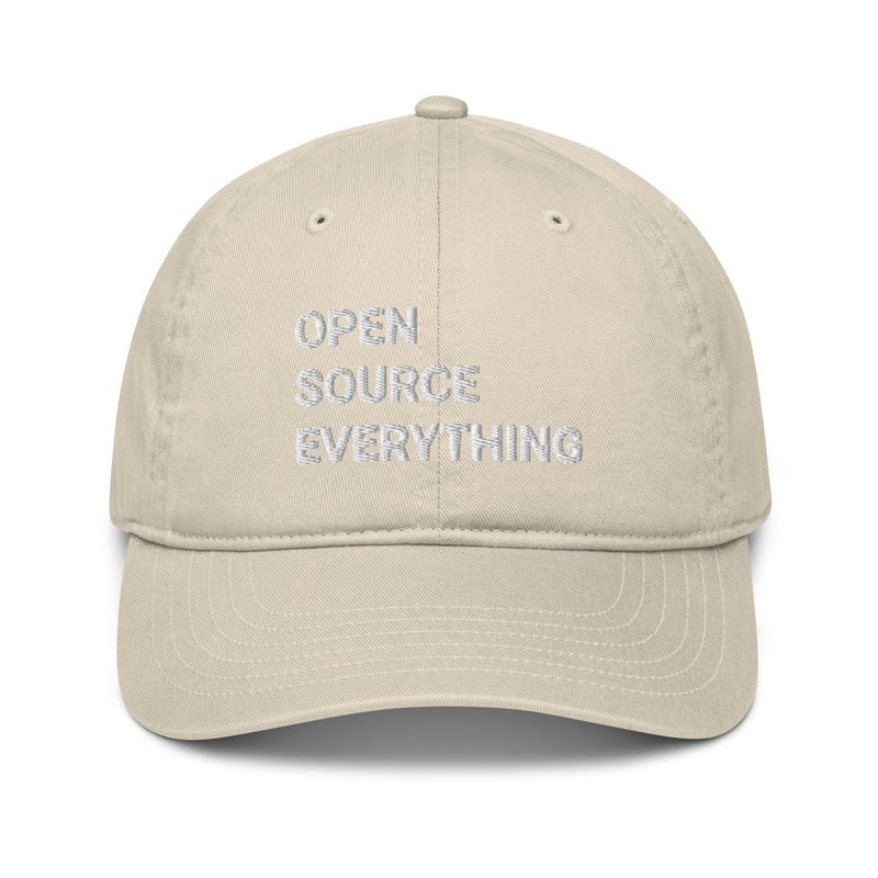 Open Source Everything Organic Unstructured Dad Hat with Curved Brim