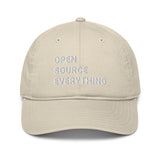 Open Source Everything Organic Unstructured Dad Hat with Curved Brim