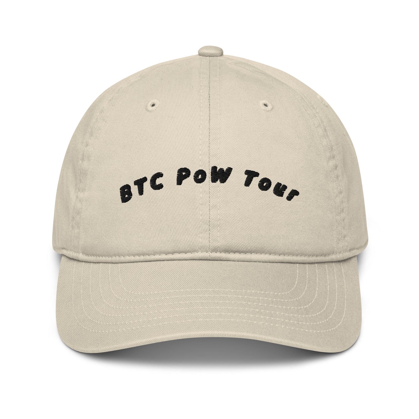 BTC POW Tour Organic Unstructured Dad Hat with Curved Brim