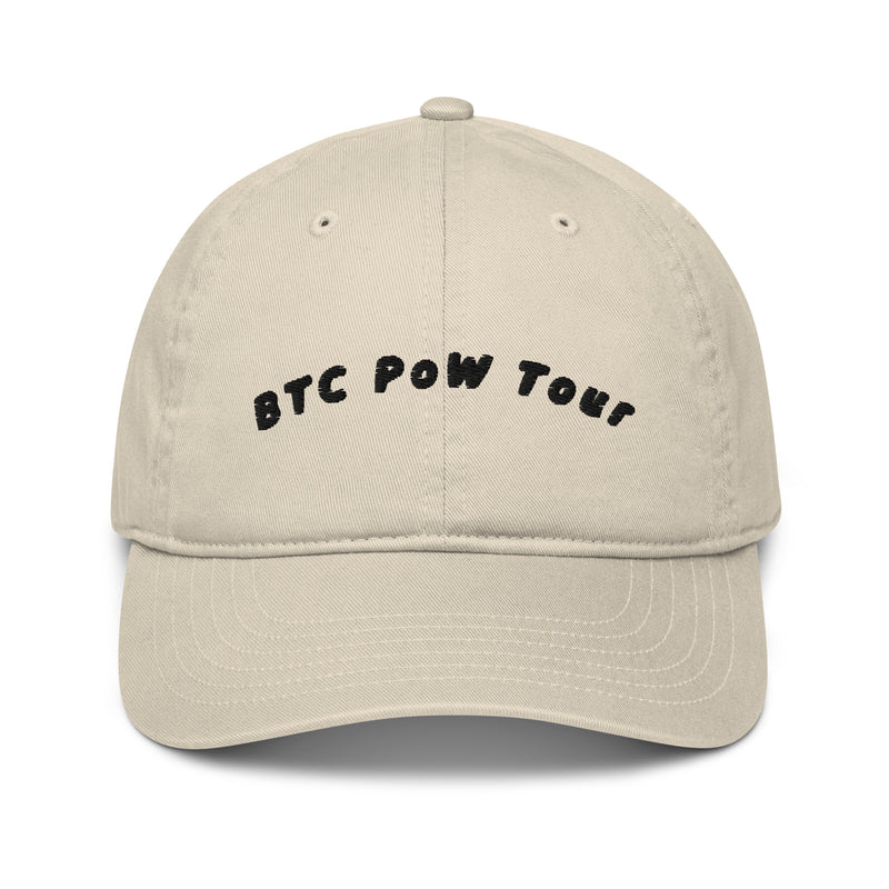 BTC POW Tour Organic Unstructured Dad Hat with Curved Brim