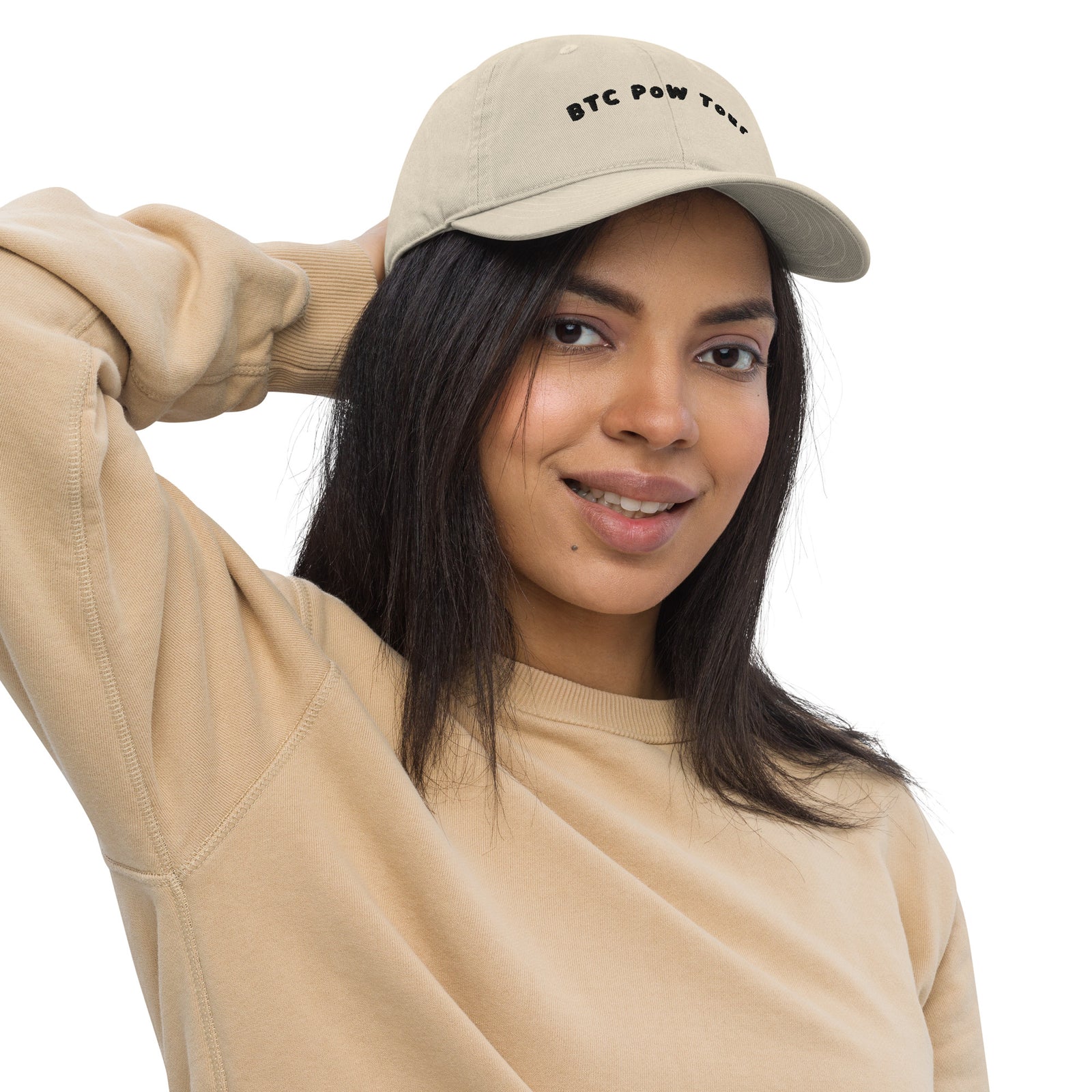 BTC POW Tour Organic Unstructured Dad Hat with Curved Brim