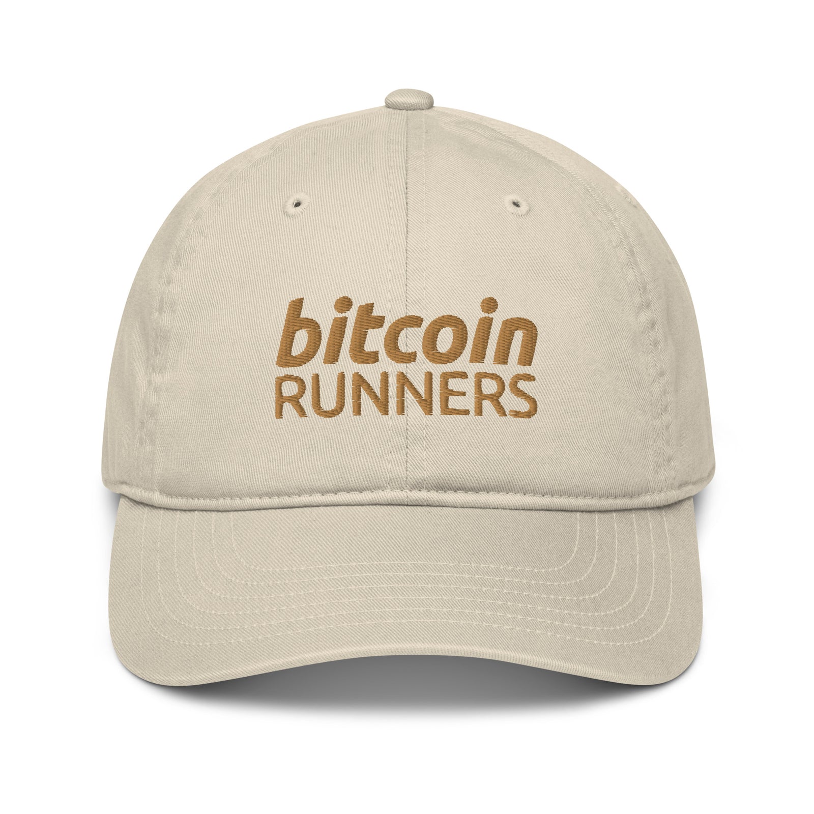 Bitcoin Runners Organic Unstructured Dad Hat with Curved Brim