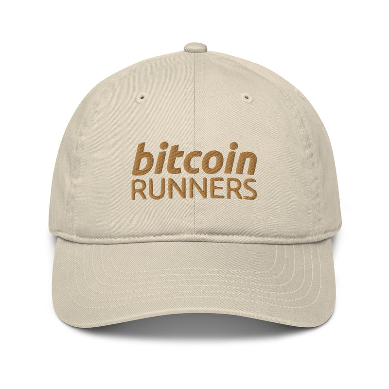 Bitcoin Runners Organic Unstructured Dad Hat with Curved Brim