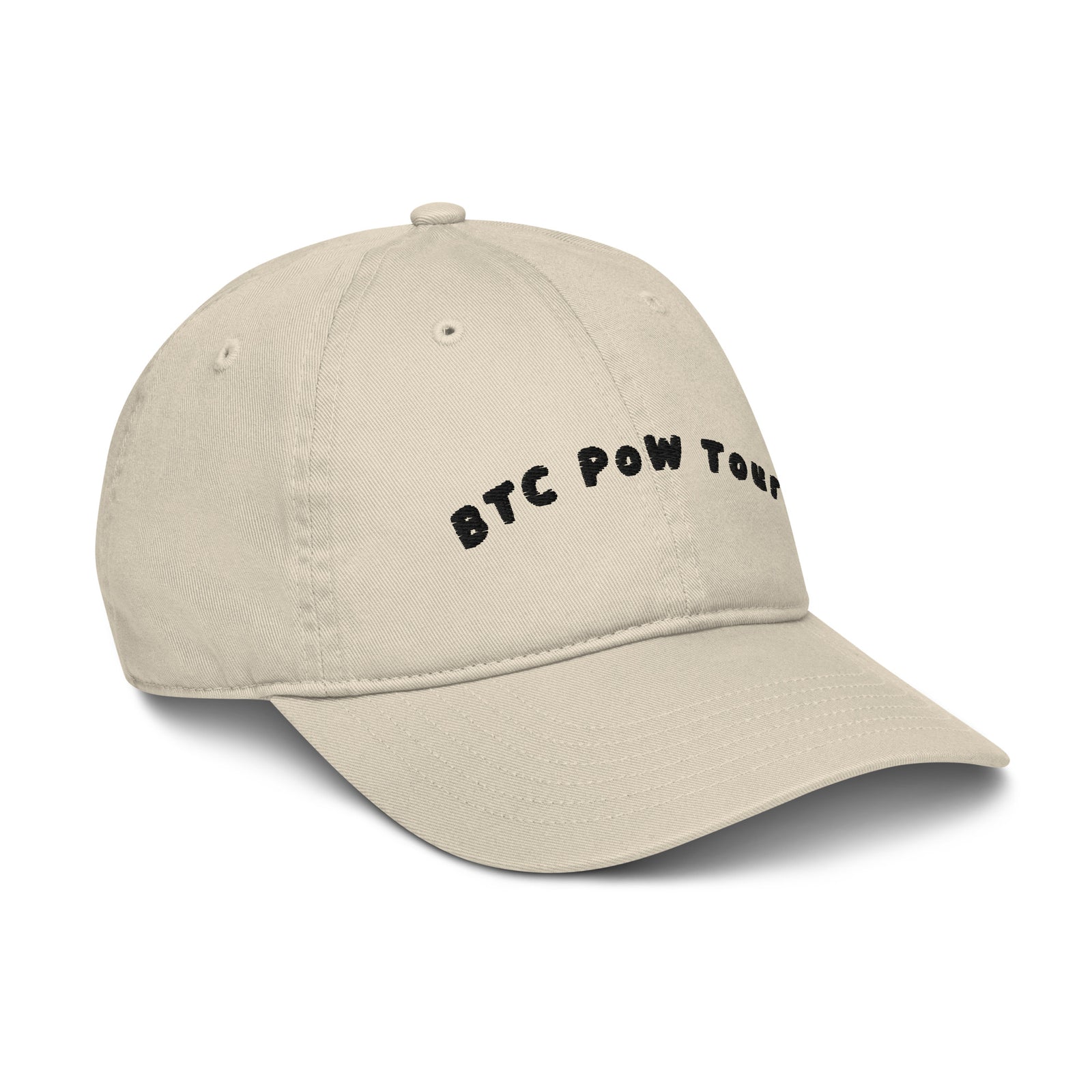 BTC POW Tour Organic Unstructured Dad Hat with Curved Brim